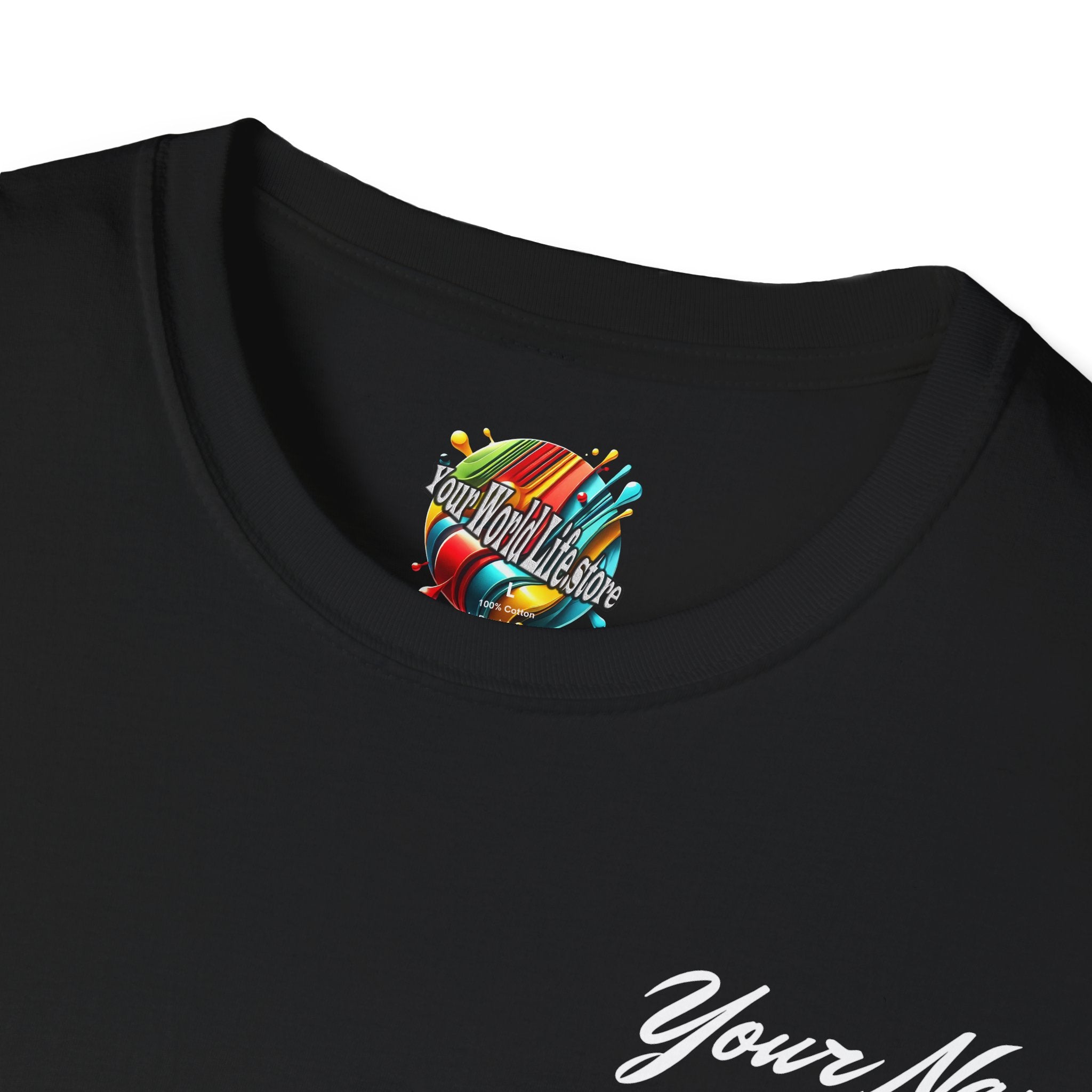 "DJ VAMP" 🎧Personalized Logo Tee – Bold, Loud, and Made to Move - QR